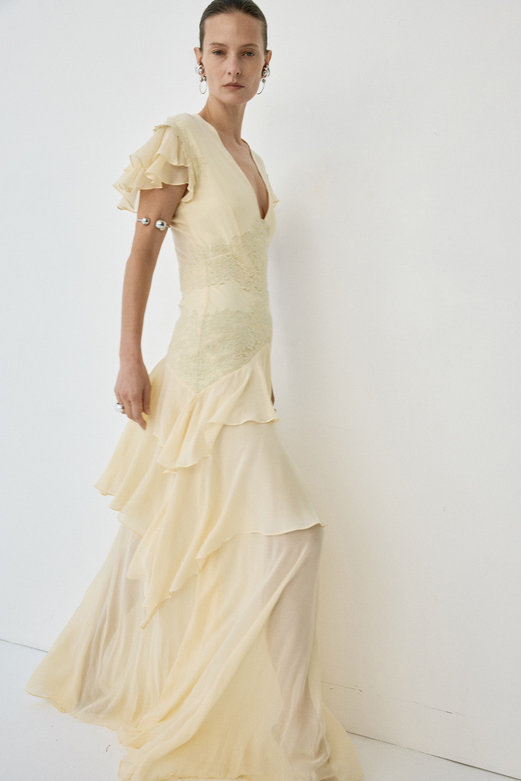 ALCINA MAXI DRESS IN SOFT YELLOW