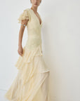 ALCINA MAXI DRESS IN SOFT YELLOW