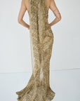 ORYX MAXI SKIRT IN SERPIENTE YELLOW