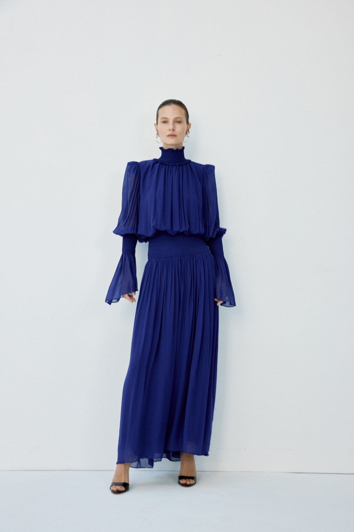 SANATIO MAXI DRESS IN DEEP BLUE