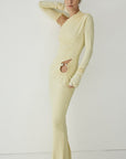 JADE MAXI DRESS IN BUTTERCREAM SPANDEX