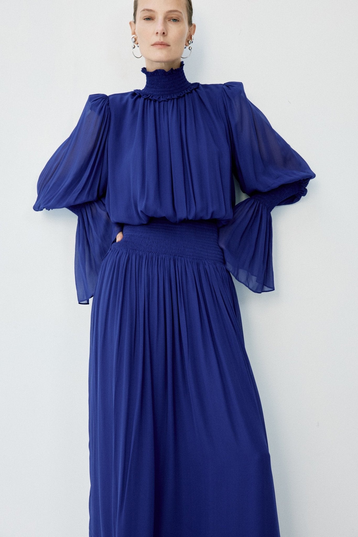 SANATIO MAXI DRESS IN DEEP BLUE