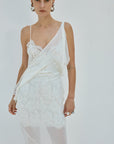 EMERALD MAXI DRESS IN IVORY LACE