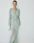 SYBIL TOP IN SAGE GREEN