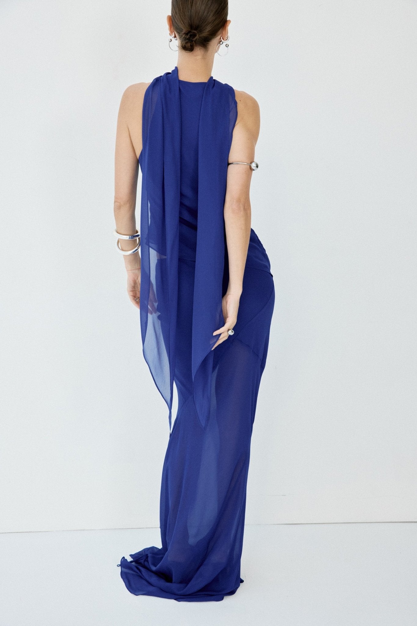 ORYX MAXI SKIRT IN DEEP BLUE