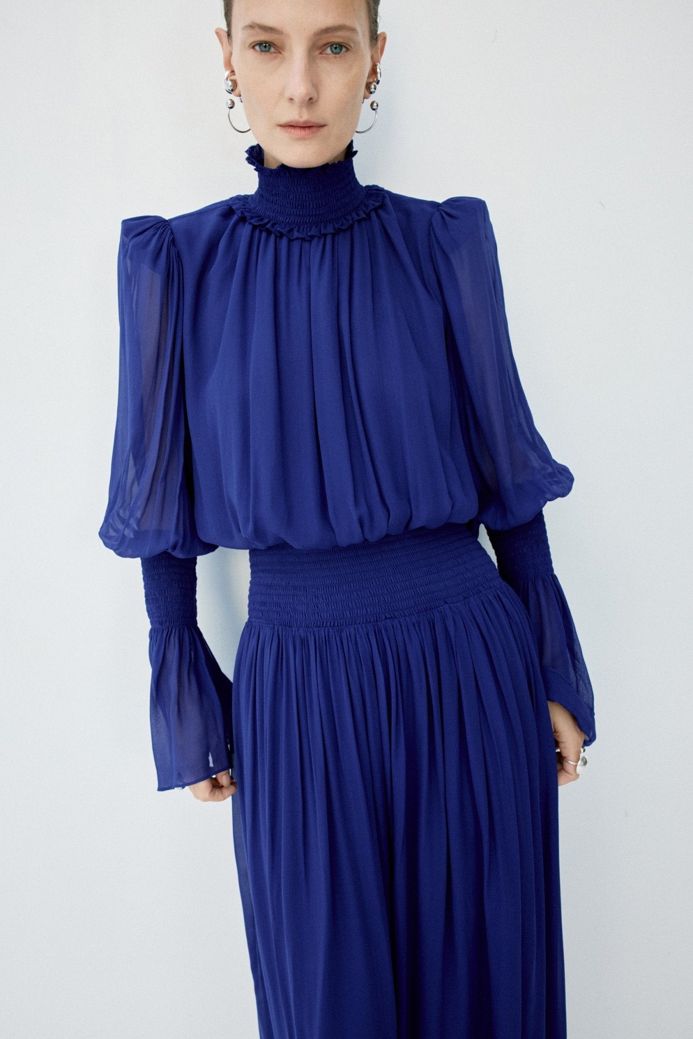 SANATIO MAXI DRESS IN DEEP BLUE
