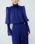 SANATIO MAXI DRESS IN DEEP BLUE