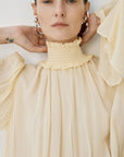 SANATIO MAXI DRESS IN SOFT YELLOW - De La Vali