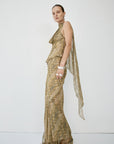 ORYX MAXI SKIRT IN SERPIENTE YELLOW