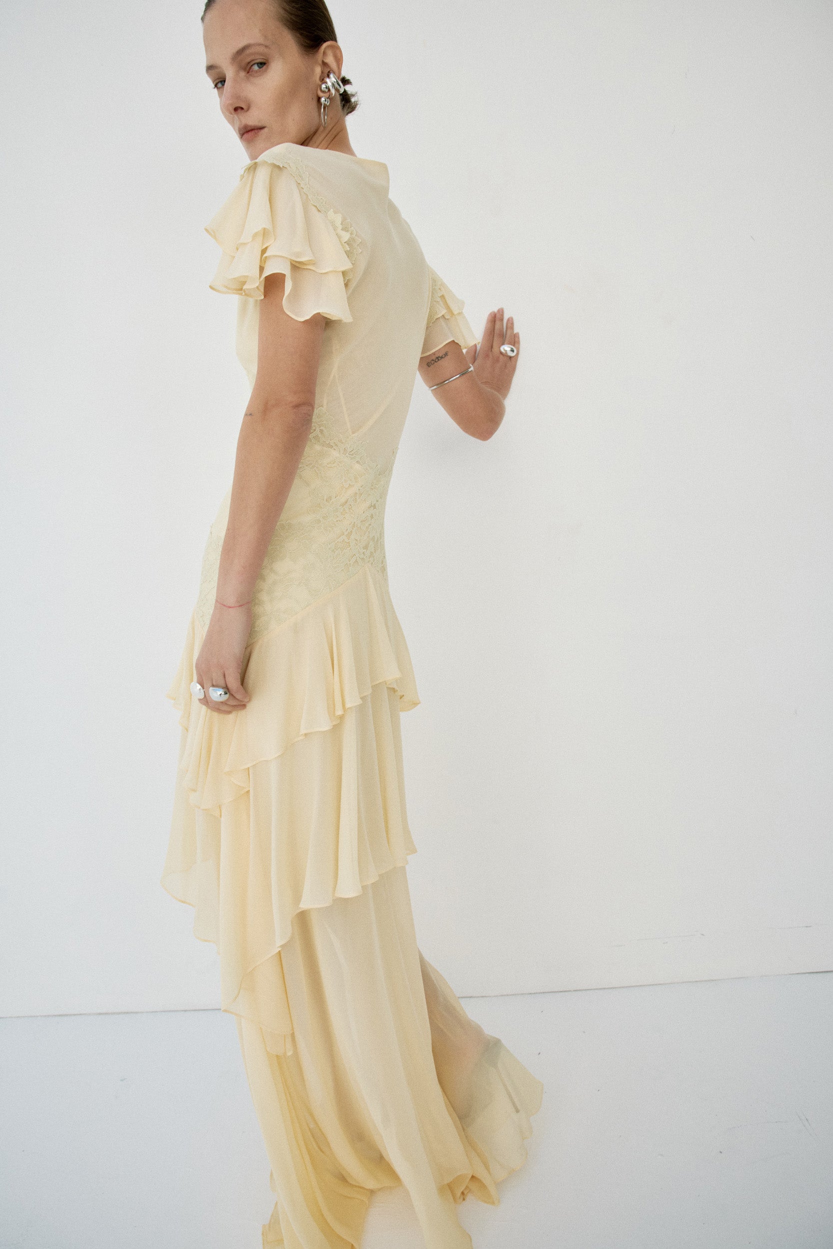 ALCINA MAXI DRESS IN SOFT YELLOW
