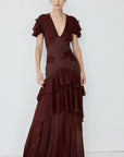 ALCINA MAXI DRESS IN PLUM