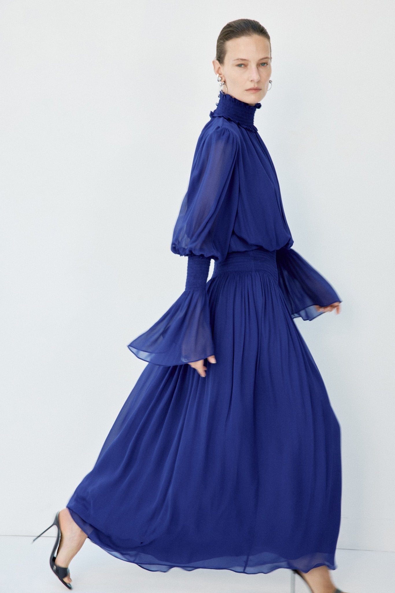 SANATIO MAXI DRESS IN DEEP BLUE