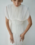 NYMERA MAXI DRESS IN IVORY TULLE