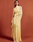 HAUSOS MAXI DRESS IN SHERBET YELLOW CHIFFON