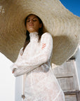 HERMOSA MAXI DRESS IN IVORY LACE