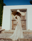 HERMOSA MAXI DRESS IN IVORY LACE
