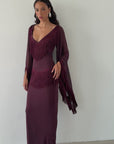 CRISTAL MAXI DRESS IN EARTH CHIFFON