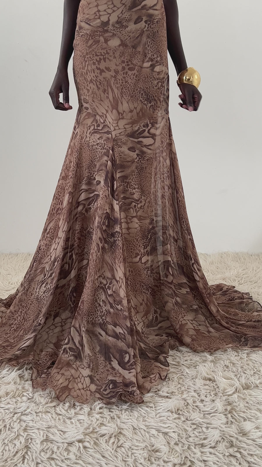 ATTICA MAXI DRESS IN SILK CHIFFON