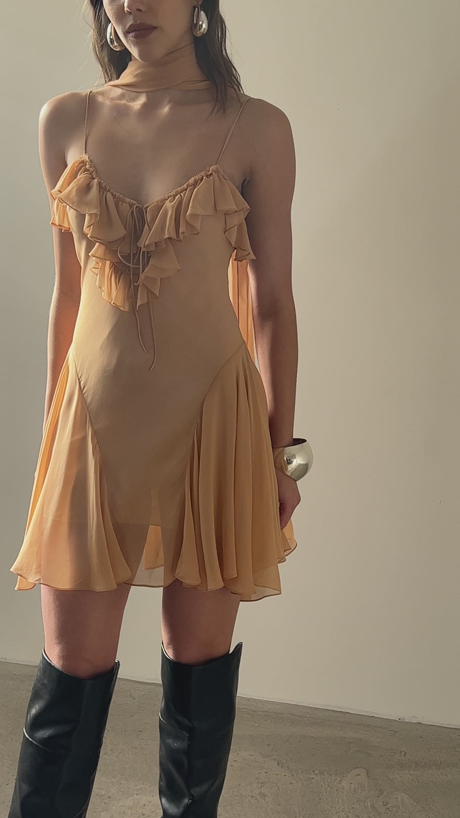 HARMATTAN MINI DRESS IN VISCOSE GGT