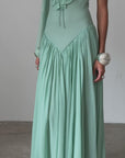 HARMATTAN MIDI DRESS IN SEA GEORGETTE