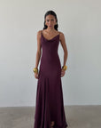ATTICA MAXI DRESS IN EARTH SILK CHIFFON