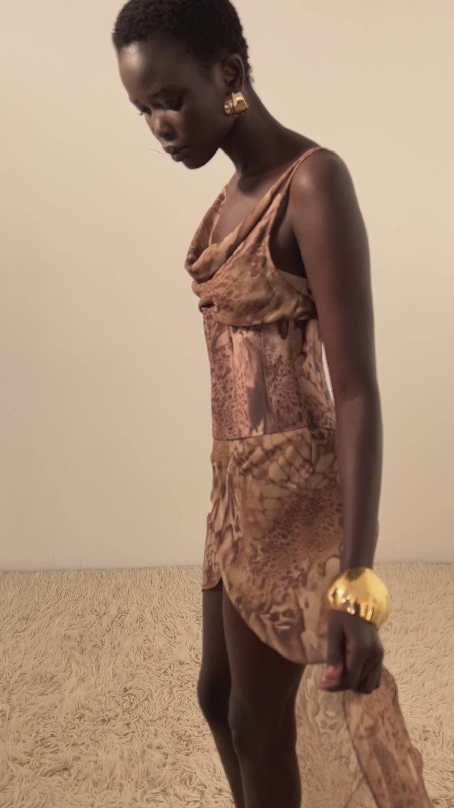 PERENNA MIDI DRESS IN SILK CHIFFON