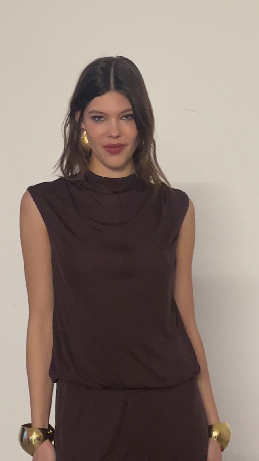 BENTU MINI DRESS IN RAYON JERSEY