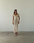 EDEN MIDI DRESS IN CREAM LACE