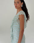 SOLEIL CHIFFON MAXI DRESS IN SPRING BLOOM FLORAL