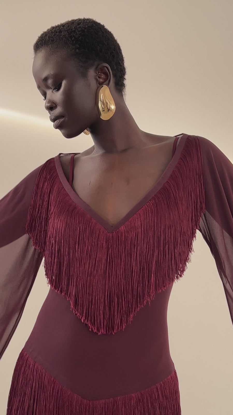 CRISTAL MAXI DRESS IN POLY CHIFFON