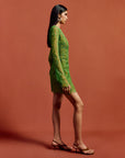 SITHON MINI DRESS IN SPRING GREEN LACE